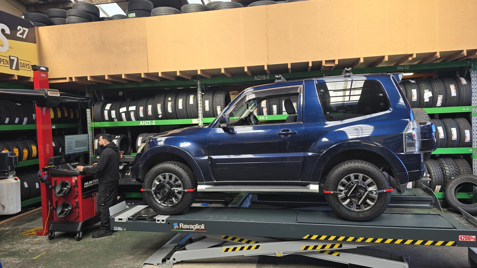 Wheel alignment service at Auckland Tyres Onehunga