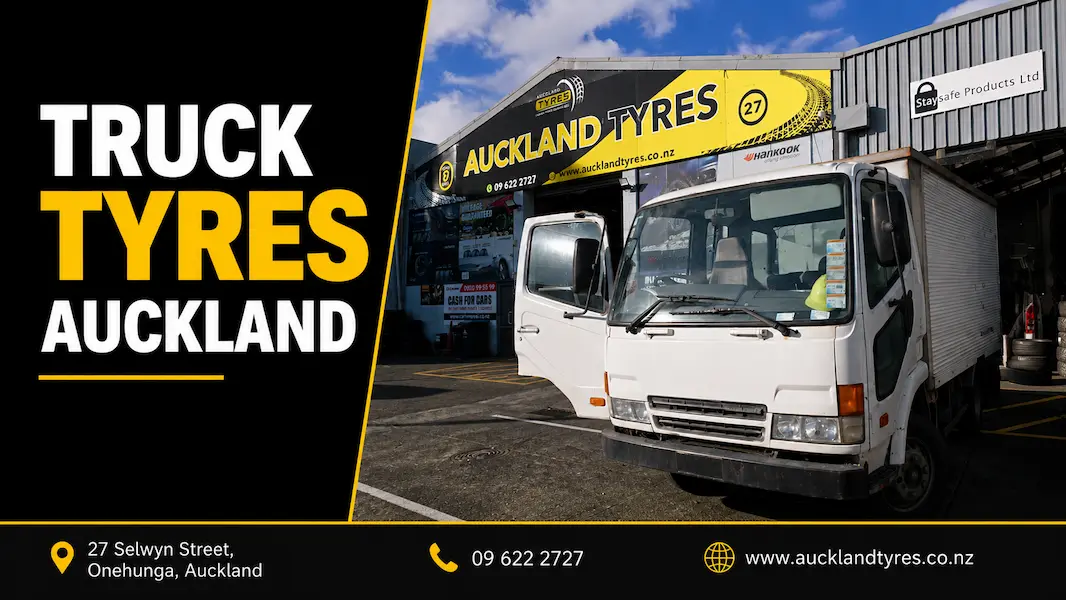 Truck tyre fitting service at Auckland Tyres Onehunga