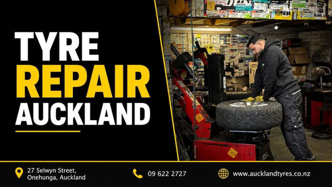 Tyre puncture repair service at Auckland Tyres Onehunga